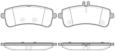 Колодки тормозные MB W222/V222/X222/A217/C217 12- задн. REMSA 1594.00