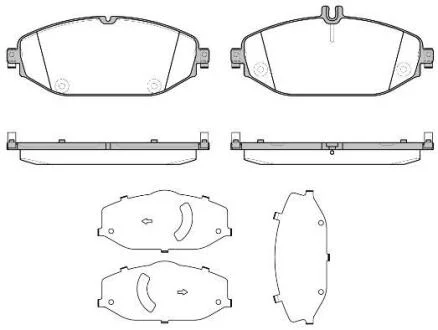 Колодки гальмівні дискові REMSA 1618.00