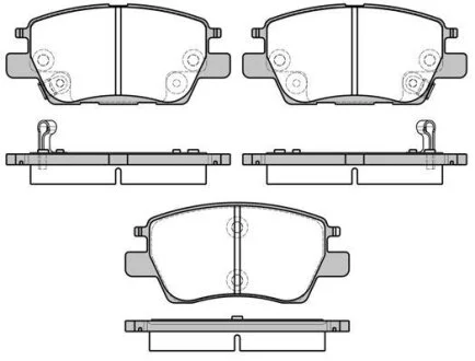 OPEL Колодки гальмівні передн. AMPERA-E 17- REMSA 1630.12