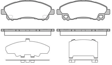 MITSUBISHI Колодки гальмівні Canter 12- REMSA 1645.00
