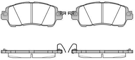 Колодки гальмівні дискові REMSA 1656.04