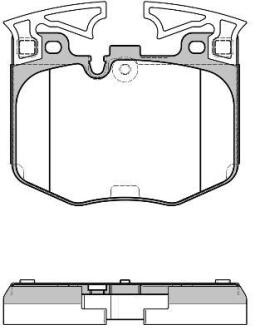 Тормозные колодки передние (20.3 мм) (система BREMBO) BMW Toyota 16- REMSA 1711.00