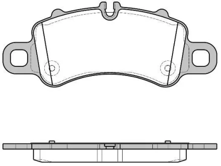 Комплект гальмівних накладок, дискове гальмо REMSA 1713.00