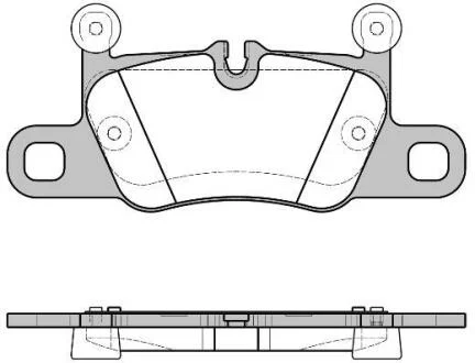 PORSHE колодки гальм. передн. 911 12-, Panamera 09- REMSA 1714.00