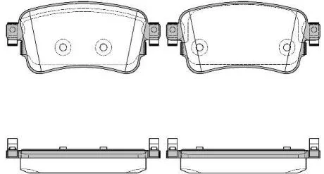 Колодки гальмівні дискові REMSA 172000