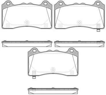 FORD Гальм. колодки передн. FOCUS III 2.3 RS AWD 15-17 REMSA 1736.02