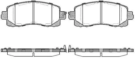 Колодки гальмівні дискові REMSA 1741.04