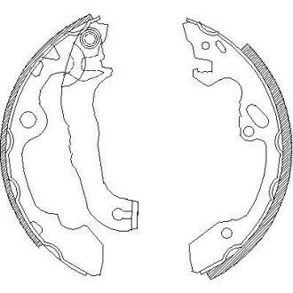 Колодки тормозные FORD FOCUS 1/FOCUS 2 -11 задн.барабан. REMSA 4040.00