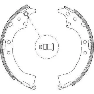 Колодки гальмівні барабанні REMSA 4085.00