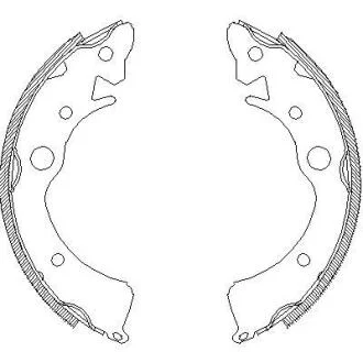 HONDA Колодки гальмівні барабанні CIVIC 1. 3,1.5,1.6 84-91 180X31 REMSA 4096.00