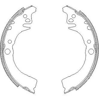 - Гальмівні колодки до барабанів REMSA 4102.00