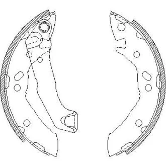 - Гальмівні колодки до барабанів REMSA 4117.01