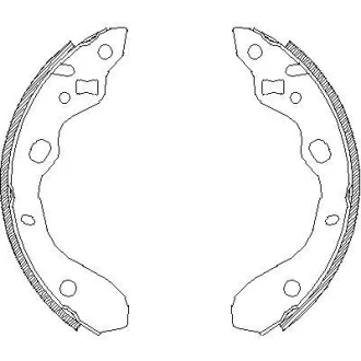 - Гальмівні колодки до барабанів REMSA 4128.00