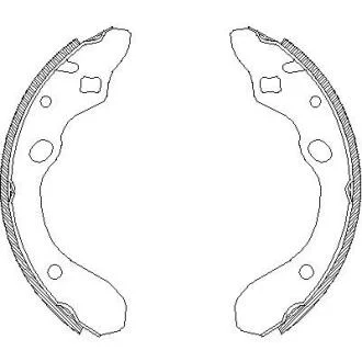 Колодки гальмівні барабанні REMSA 4147.00