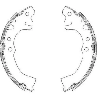 - Гальмівні колодки до барабанів REMSA 4155.00