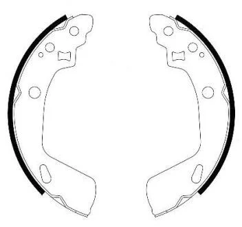 Колодки гальмівні барабанні REMSA 4247.00
