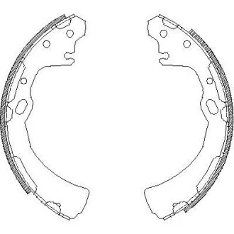 - Гальмівні колодки до барабанів REMSA 4384.00