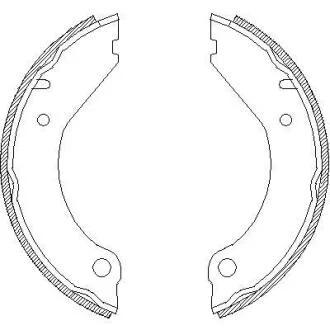 VOLVO Колодки гальмівні барабанні 240-265,740-780,940-960 REMSA 439900