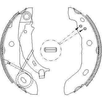 Колодки гальмівні барабанні задн. DB A-klasse (W168) 97-04 REMSA 4421.00