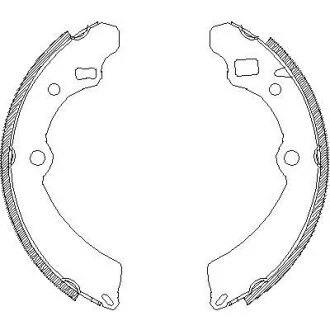 4504.00 - Гальмівні колодки до барабанів REMSA 450400