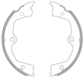 Колодки гальмівні барабанні REMSA 4626.00