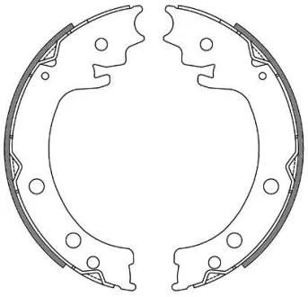 Колодки гальмівні барабанні REMSA 4629.00