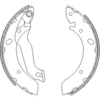 - Гальмівні колодки до барабанів REMSA 4633.00