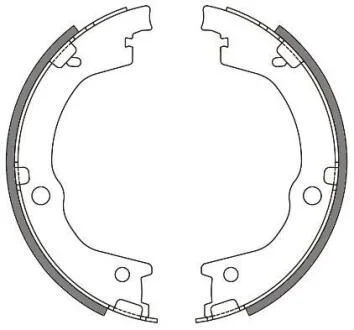 Комплект тормозных колодок, стояночная тормозная система REMSA 4644.00