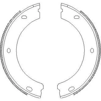 PEUGEOT Колодки гальмівні барабанні 605 REMSA 4652.00