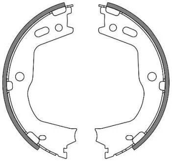 Колодки гальмівні барабанні REMSA 4666.00