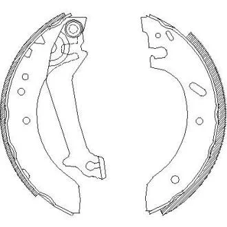 Колодки гальмівні барабанні FORD Escort 95- REMSA 467001