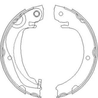 TOYOTA Колодки гальмівні барабанні Corolla Verso 04- REMSA 4680.00