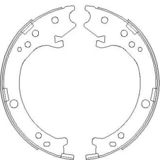 Колодки гальмівні барабанні REMSA 4690.00