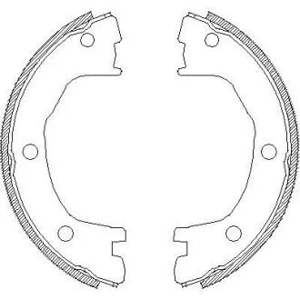 IVECO Колодки гальмівні барабанні 170x45 DAILY 96-99 REMSA 471200