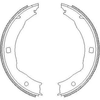 Комплект тормозных колодок, стояночная тормозная система REMSA 4717.00