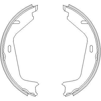 VOLVO Колодки гальмівні барабанні S60, S80, V70, XC70,XC90 97- REMSA 4726.00
