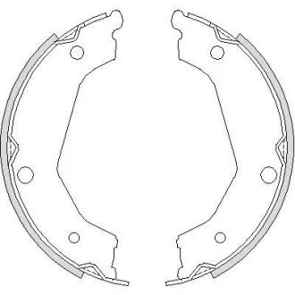 Колодки гальмівні барабанні REMSA 4732.00