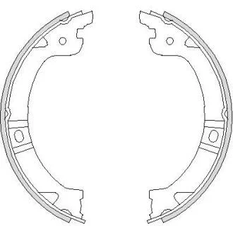 Колодки гальмівні барабанні REMSA 474400