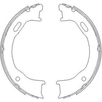 Колодки гальмівні барабанні REMSA 474700