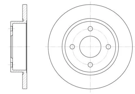 Диск тормозной NISSAN MICRA -03 перед. REMSA 6047.00