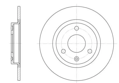 - Гальмівний диск REMSA 6070.00