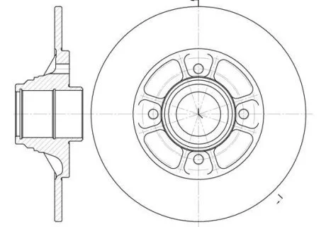 - Гальмівний диск REMSA 6075.00