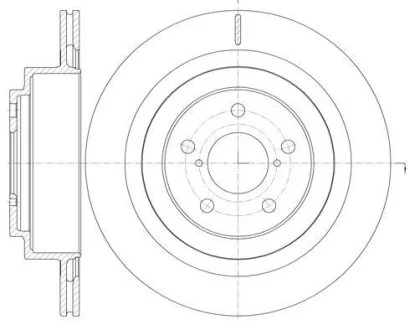 - Гальмівний диск REMSA 61001.10