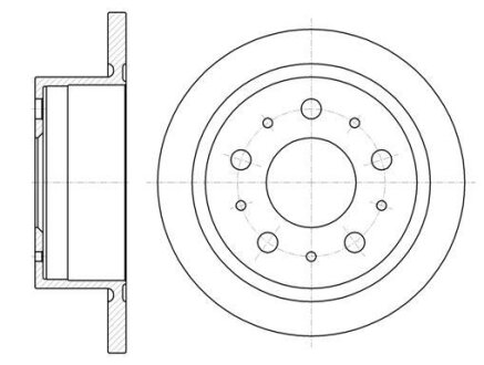 Диск тормозной PSA/FIAT JUMPER/BOXER/DUCATO 06- 3.0 DIESEL задн.D=300 REMSA 61057.00