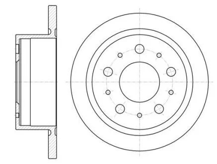 Диск тормозной PSA/FIAT JUMPER/BOXER/DUCATO 06- 3.0 DIESEL задн.D=300 REMSA 61057.00