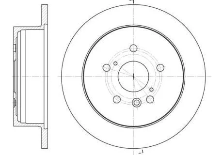 Гальмівний диск задн. AVENSIS VERSO 2.0-2.4 01- REMSA 61158.00