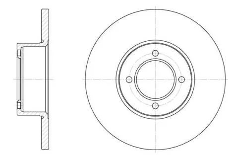 Диск гальмівний REMSA 6127.00