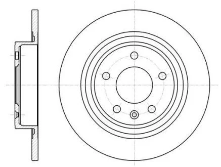 OPEL диск гальм.задн.Astra J, Chevrolet Cruze (16&quot,) REMSA 61315.00
