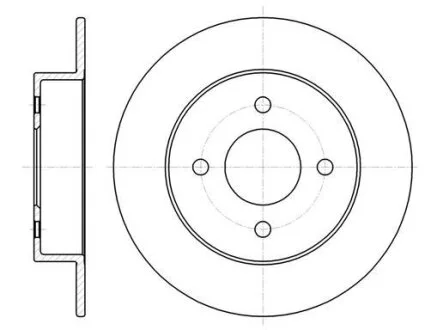 - Гальмівний диск REMSA 61353.00