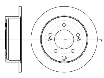 - Гальмівний диск REMSA 61401.00